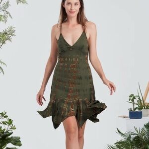 Kathmandu Fairy Elegant Tie-Dye Maxi Dress NEW Festival Rave